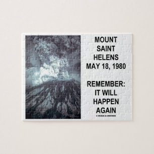 Der Mount Saint Helens am 18. Mai 1980 geschieht Puzzle