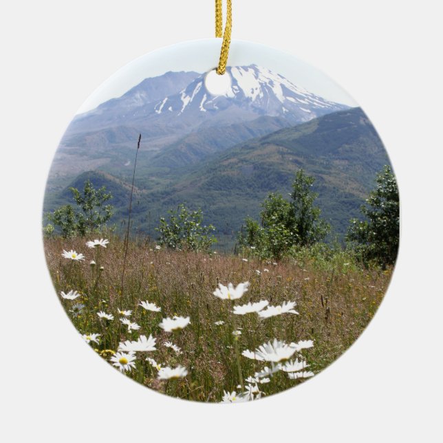 Der Mount Saint Helens Keramik Ornament (Vorne)