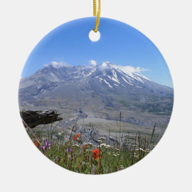 Der Mount Saint Helens Keramik Ornament (Vorne)