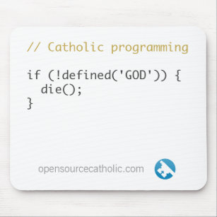 Der Mousepad des katholischen Programmierers