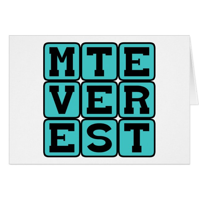 Der Mt Everest, der höchste Berg der Welt (Vorderseite (Horizontal))