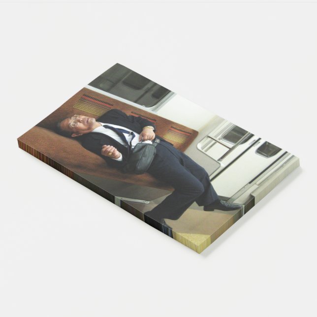 Der müde Salaryman Post-it Klebezettel (angewinkelt)