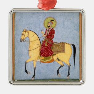 Der Mughal Kaiser Farrukhsiyar (1683-1719) (r.1713 Ornament Aus Metall