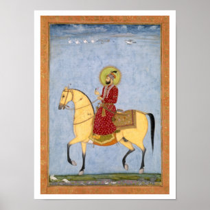 Der Mughal Kaiser Farrukhsiyar (1683-1719) (r.1713 Poster