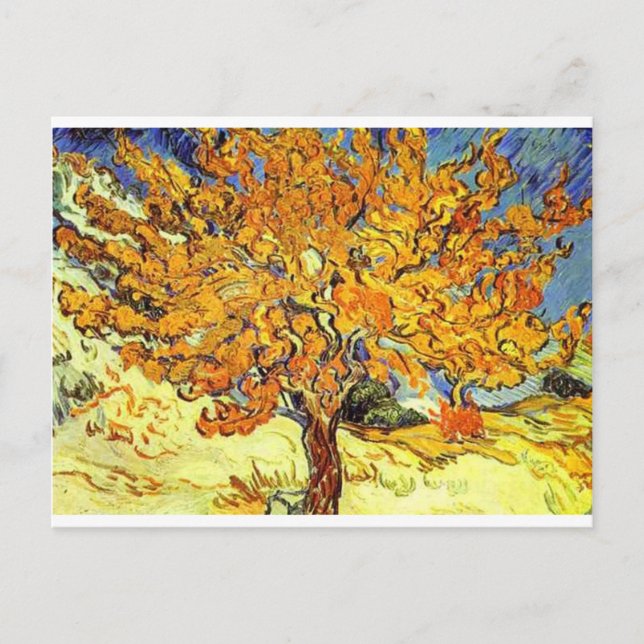 Der Mulberry-Baum, Vincent Van Gogh Postkarte (Vorderseite)