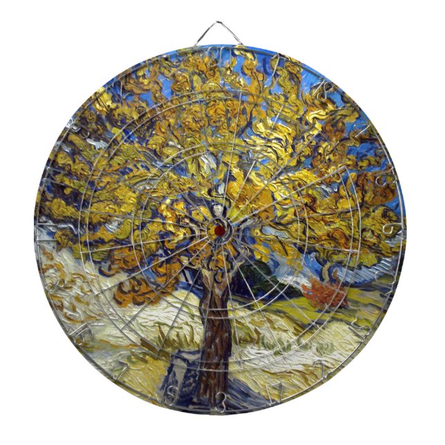 Der Mulberry Tree, Vincent van Gogh. Vintag Dartscheibe (vorne)