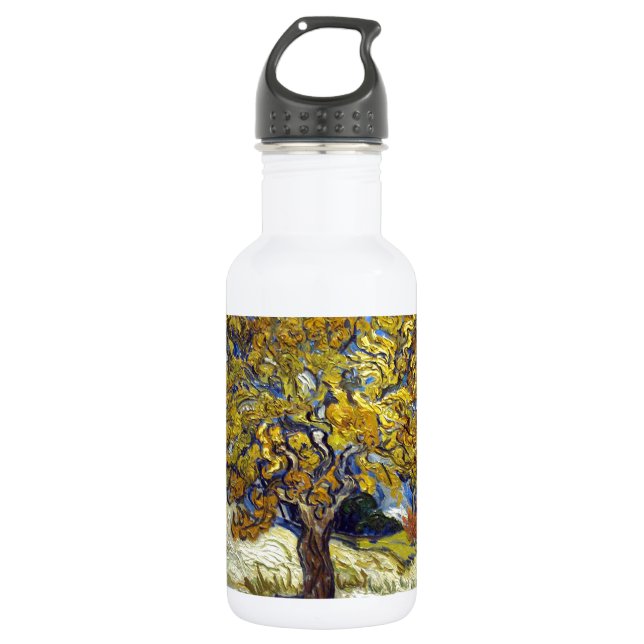 Der Mulberry Tree, Vincent van Gogh. Vintag Edelstahlflasche (Vorderseite)