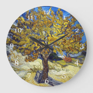 Der Mulberry Tree, Vincent van Gogh. Vintag Große Wanduhr