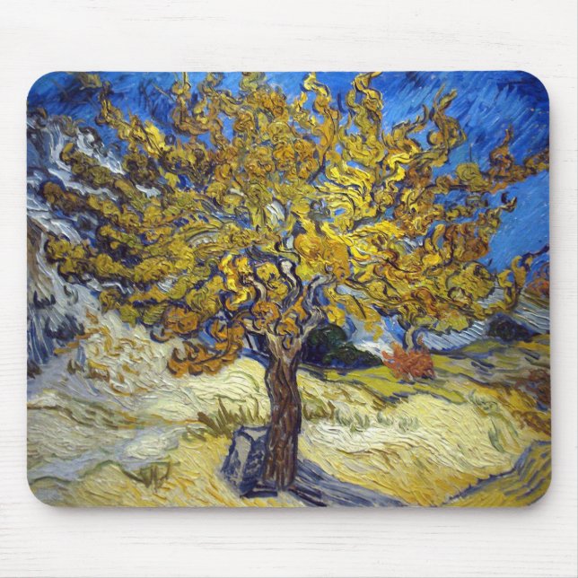 Der Mulberry Tree, Vincent van Gogh. Vintag Mousepad (Vorne)