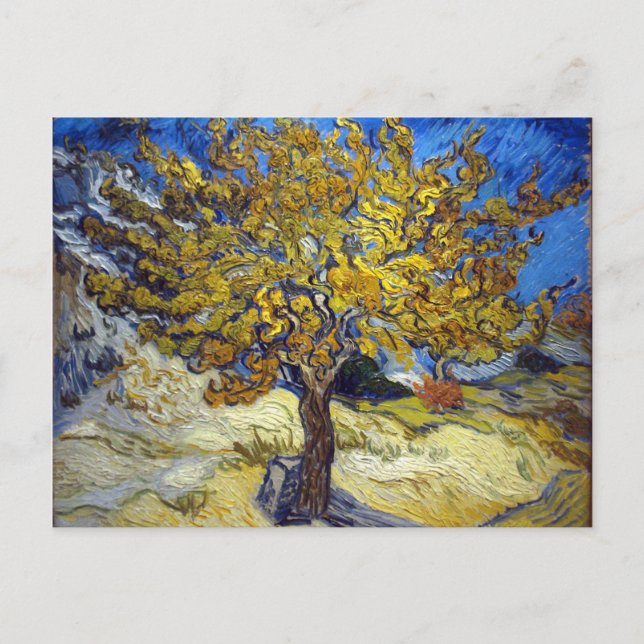 Der Mulberry Tree, Vincent van Gogh. Vintag Postkarte (Vorderseite)