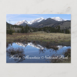 Der Mummy Range Rocky Mountain Nationalpark Postkarte