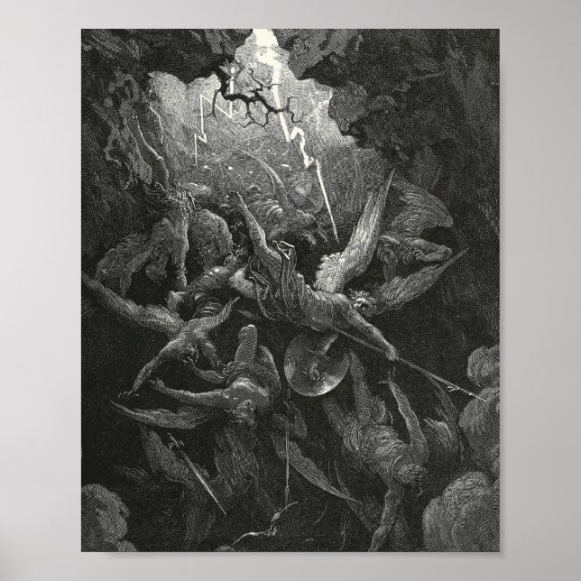 Der Mund der Hölle von Gustave Dore Poster (Vorne)