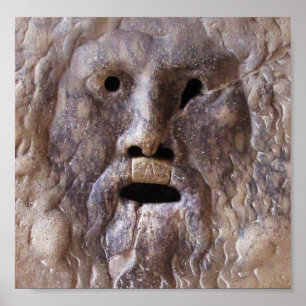 Der Mund der Wahrheit, Rom, Italien Poster