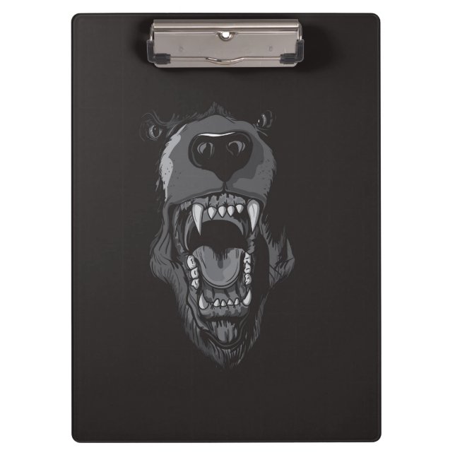 DER MUND DES BÄREN KLEMMBRETT (Vorderseite)