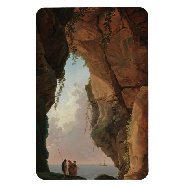 Der Mund einer Höhle (1784) Hubert Robert Magnet (Vertikal)