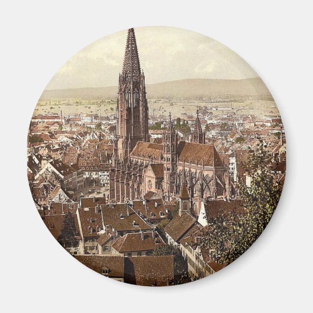 Der Münster, Freiburg, Baden, Deutschland großarti Magnet (Vorne)