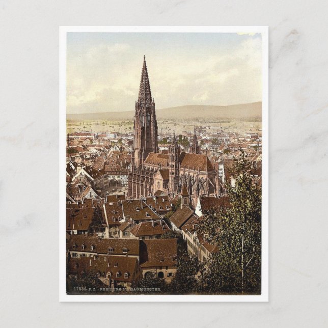 Der Münster, Freiburg, Baden, Deutschland großarti Postkarte (Vorderseite)