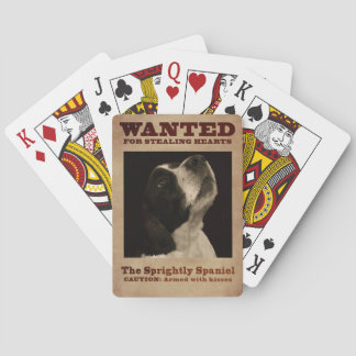 Der muntere SpringerSpaniel Spielkarten