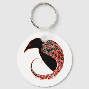 Der mürrisch-keltische Schlüsselanhänger, weiß Schlüsselanhänger