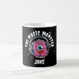 Der Musik-Monster personalisierte Kaffeebecher Kaffeetasse