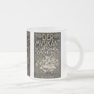 Der Musiker vorbei: Koloman Moser 1909 Mattglastasse