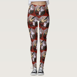 Der Musikertisch von Juan Gris Leggings