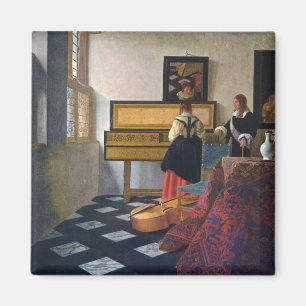 Der Musikunterricht Johannes Vermeers (circa1663) Magnet