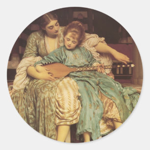 Der Musikunterricht Runder Aufkleber