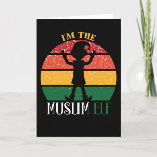 Der muslimische Elf passend zu Weihnachten Karte
