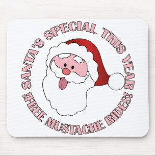 Der Mustache fährt Mousepad des Weihnachtsmanns