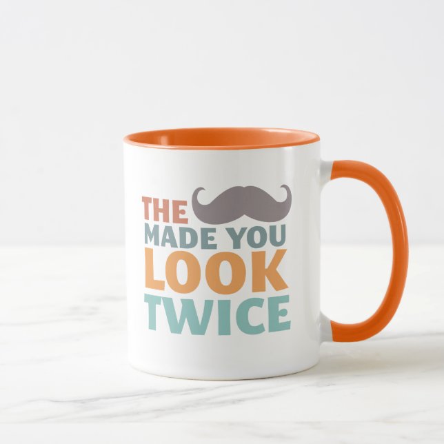 Der Mustache ließ dich die lustige Mustache-Tasse  Tasse (Rechts)