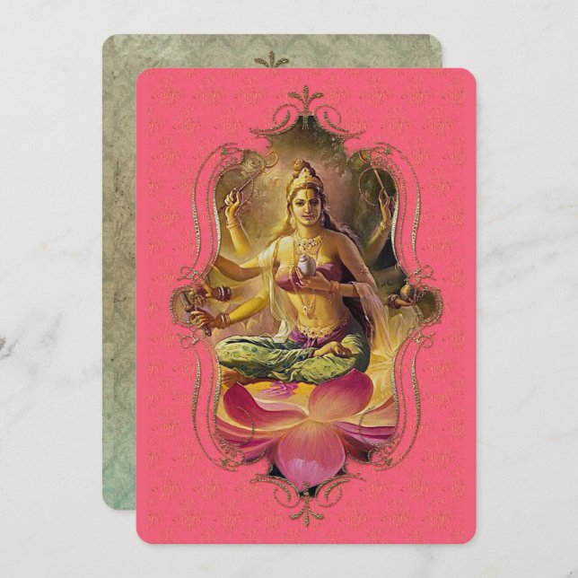 Der Mystiker Indiens 40 - Grußkarte Ankündigung (Vorne/Hinten)