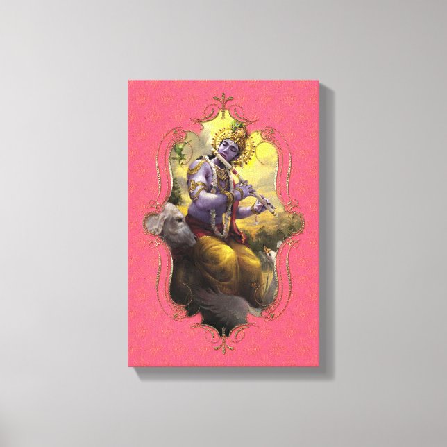 Der Mystiker Indiens 44 - verschlungene Canvas Leinwanddruck (Vorderseite)