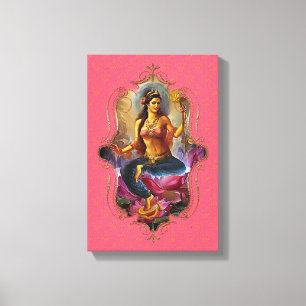 Der Mystiker Indiens 46 - überzogene Canvas Leinwanddruck