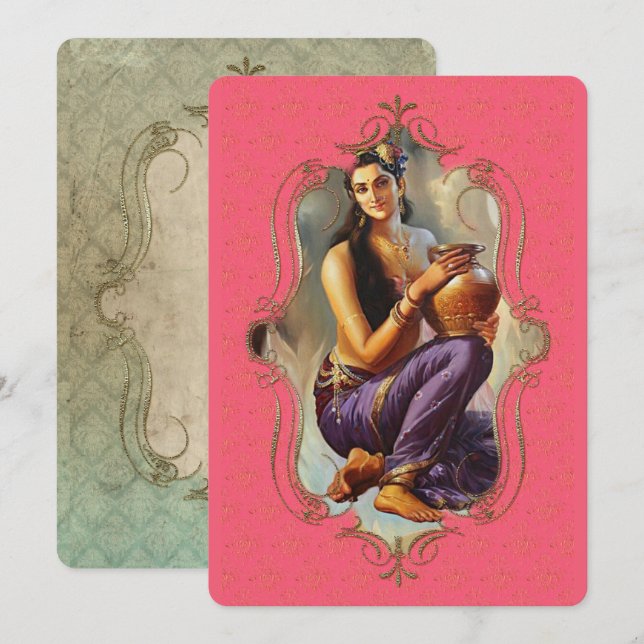 Der Mystiker Indiens 48 - Grußkarte Ankündigung (Vorne/Hinten)