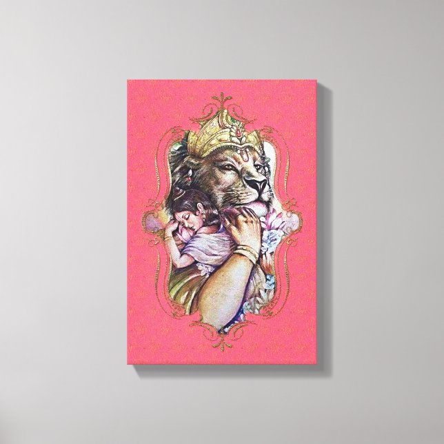 Der Mystiker von Indien 25 - verschlungene Canvas Leinwanddruck (Vorderseite)