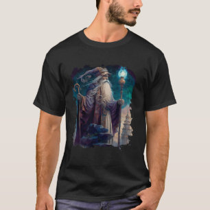 Der mystische Zauberer auf einem Berg 1 T-Shirt