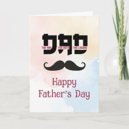 Der Mythos der Legende Vatertag Mustache Custom Karte