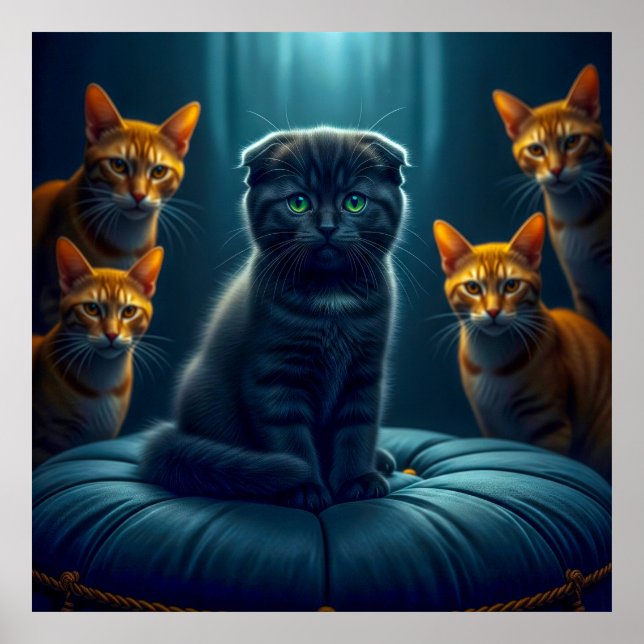 Der Mythos entlarven: Schwarze Katzen bringen Viel Poster (Vorne)