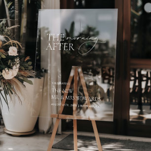 Der Nachmittag Brunch Akryllische Begrüßungszeic Acrylschild