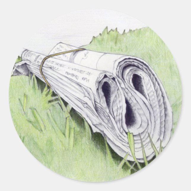 Der Nachrichtenaufkleber Runder Aufkleber (Vorderseite)