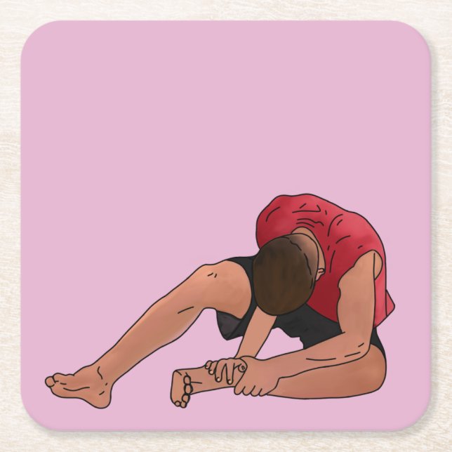 Der nächste Schritt Daniel ist der Knöchel Rechteckiger Pappuntersetzer (Vorderseite)