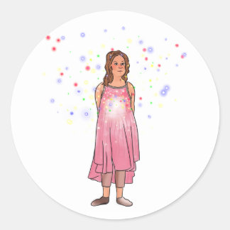 Der nächste Schritt Runder Aufkleber