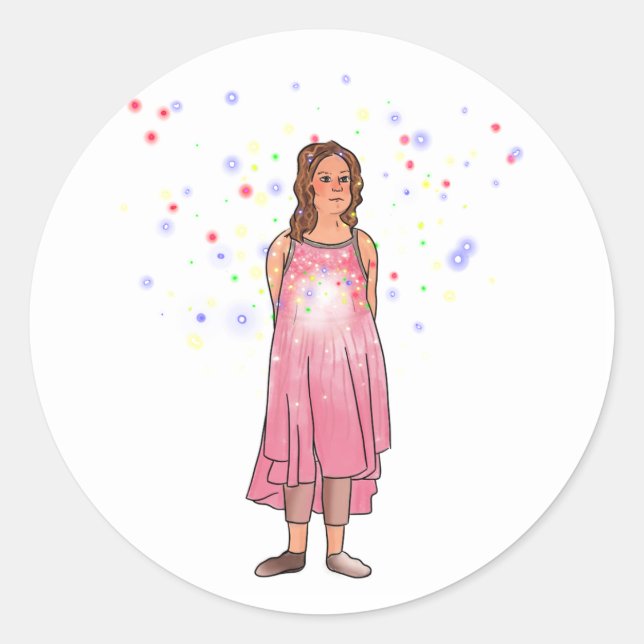 Der nächste Schritt Runder Aufkleber (Vorderseite)