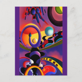 Der Nachtfahrer Ken Gage Surrealismus Postkarte