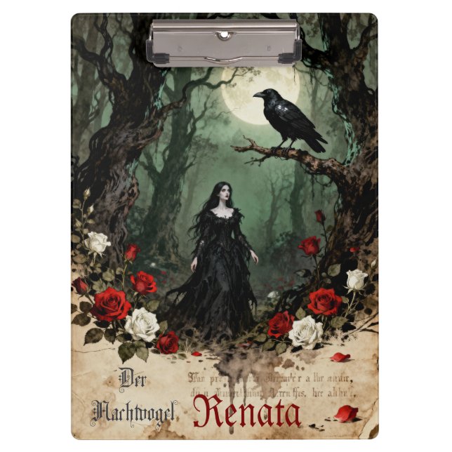 Der Nachtvogel Klemmbrett (Vorderseite)