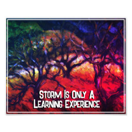 Der nahende Sturm ist nur eine Lernerfahrung Fotodruck