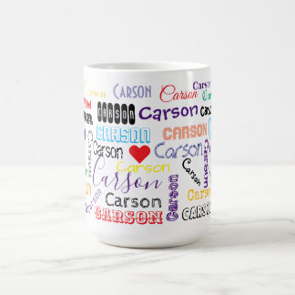 Der Name Carson Tasse