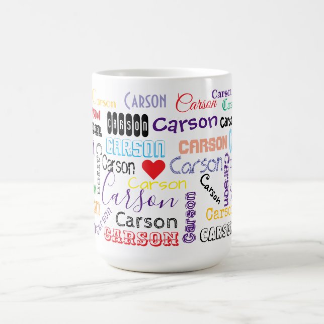 Der Name Carson Tasse (Mittel)