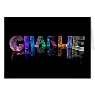 Der Name Charlie in 3D Lights